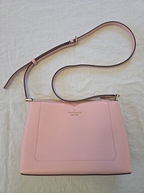 Kate Spade Harlow Leather Crossbody Bag, Tea Rose